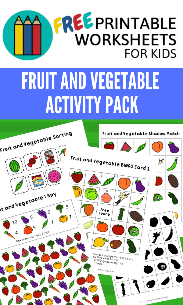 This bumper fruit and vegetable activity pack has a complete salad of activities for you to pick from, from a healthy eating sorting activity to fruit and vegetable bingo printables.