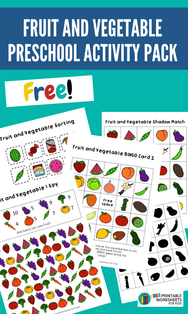 This bumper fruit and vegetable activity pack has a complete salad of activities for you to pick from, from a healthy eating sorting activity to fruit and vegetable bingo printables.