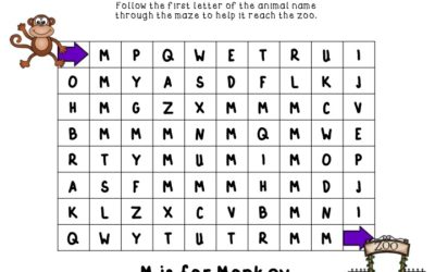 Animal Alphabet Printable Follow The Letter Mazes You Can Use Any Time of the Year!