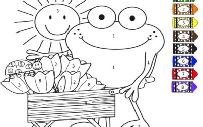 Free Freddy Frog Spring Color By Number