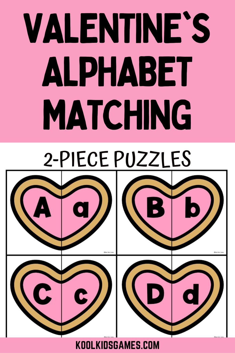 Put the hearts back together again by matching lowercase to capital letters in this fun Valentines Alphabet Match puzzle! This Valentines Day center is easy to prepare and fun to play in a sensory bin, as a small group activity or individual practice station.