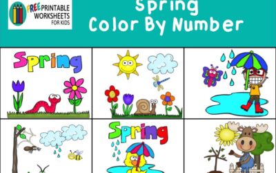 Spring Color By Number Pack