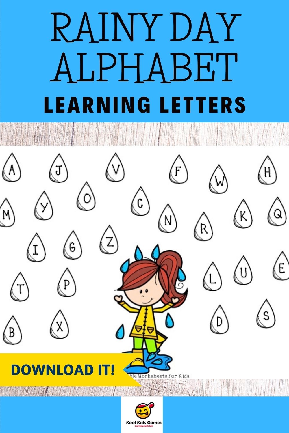 Rainy weather gives you a perfect excuse to pick out this rainy day alphabet activity as part of your general weather literacy activities for preschool. These pick and dab alphabet matching worksheets can be used whatever the weather as your students will love the fun graphics and simple gameplay.