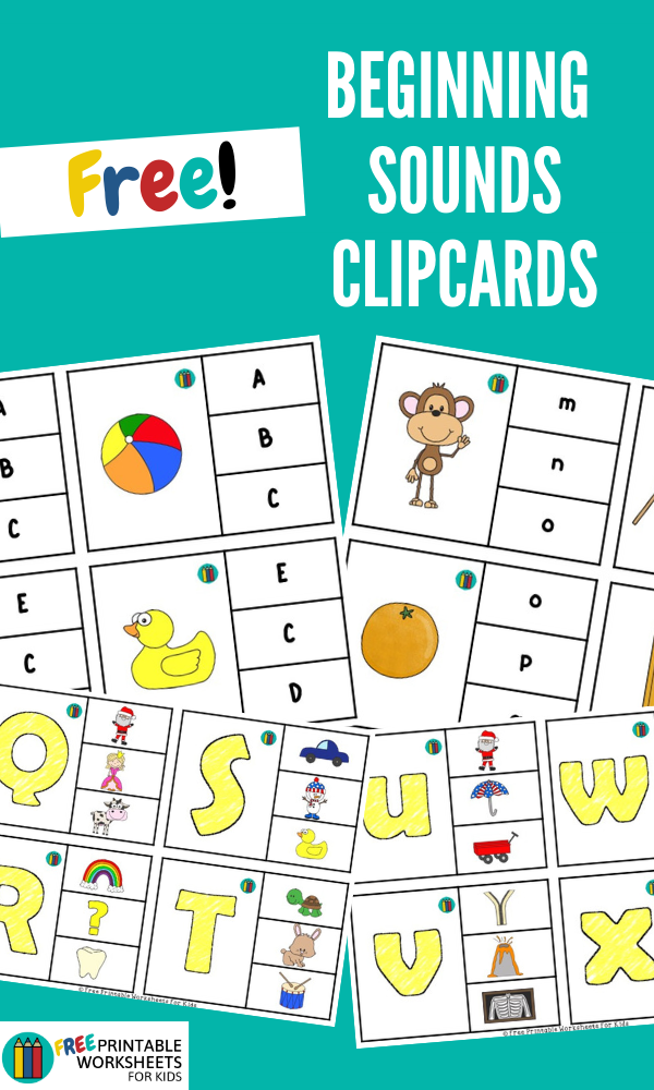 These beginning sound clipcards are super easy to prep. It helps develop literacy as well as fine motor skills.