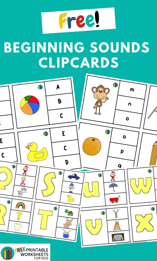 These beginning sound clipcards are super easy to prep. It helps develop literacy as well as fine motor skills.