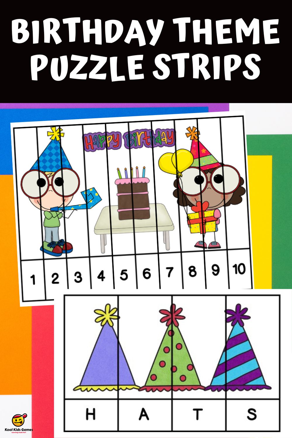 This free birthday activities pack comes loaded with simple, independent activities that your students can enjoy for their special day. There are 4 free birthday party activity sheets including number sequencing puzzle strips, I spy birthday printable, and more!