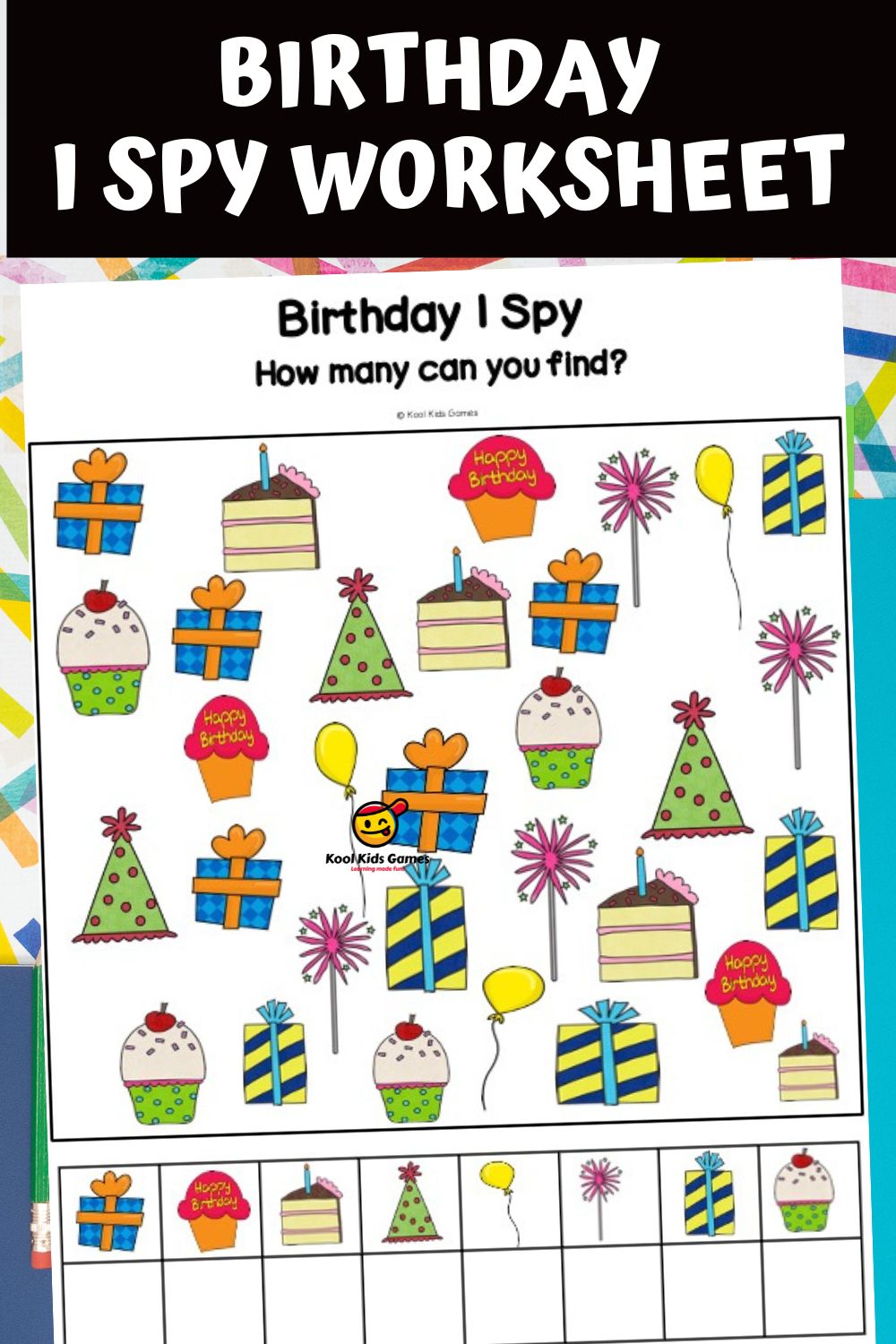 This free birthday activities pack comes loaded with simple, independent activities that your students can enjoy for their special day. There are 4 free birthday party activity sheets including number sequencing puzzle strips, I spy birthday printable, and more!