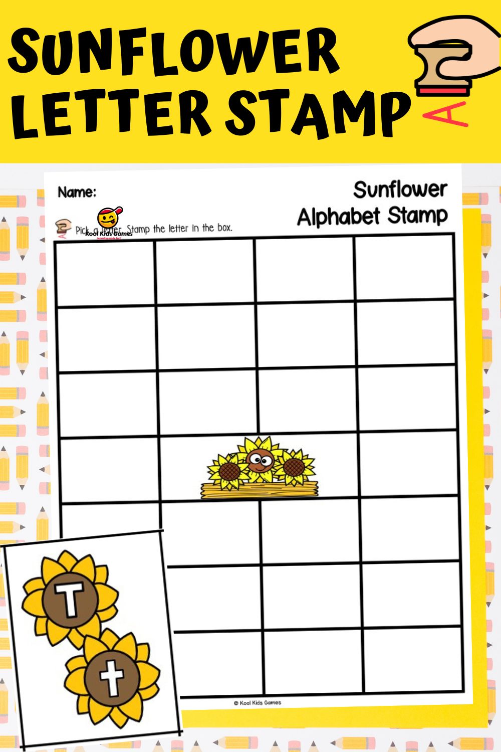 This sunflower alphabet stamping sheet is a great way to practice letter recognition! Grab your free letter stamping page and this will surely become one of your new favorite preschool alphabet activities!