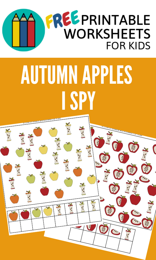 3 differentiated levels of I Spy games perfect for an apple themed learning unit.