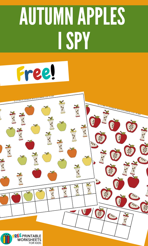 3 differentiated levels of I Spy games perfect for an apple themed learning unit.