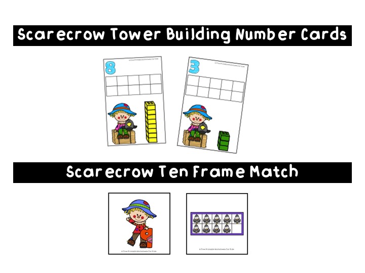 Develop early math skills with these 3 scarecrow-themed image sets to arrange from smallest to biggest.