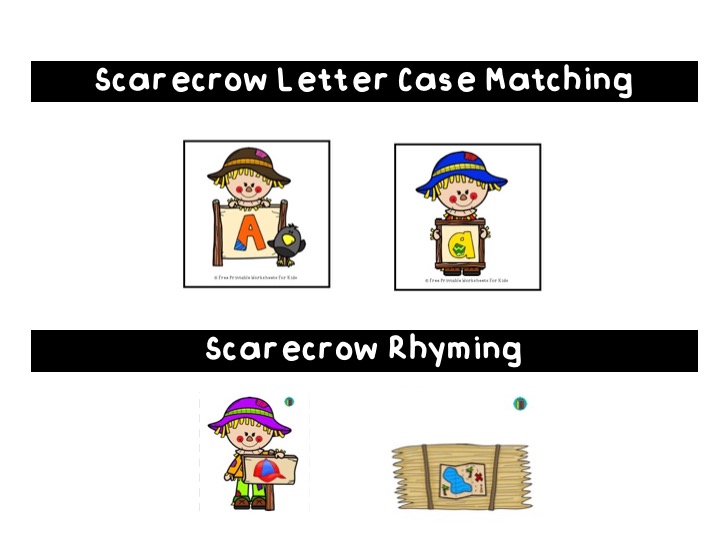 Develop early math skills with these 3 scarecrow-themed image sets to arrange from smallest to biggest.