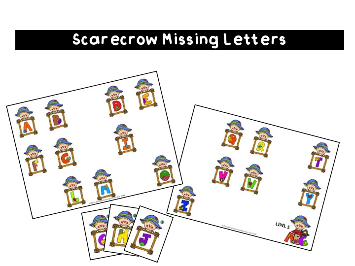 Develop early math skills with these 3 scarecrow-themed image sets to arrange from smallest to biggest.