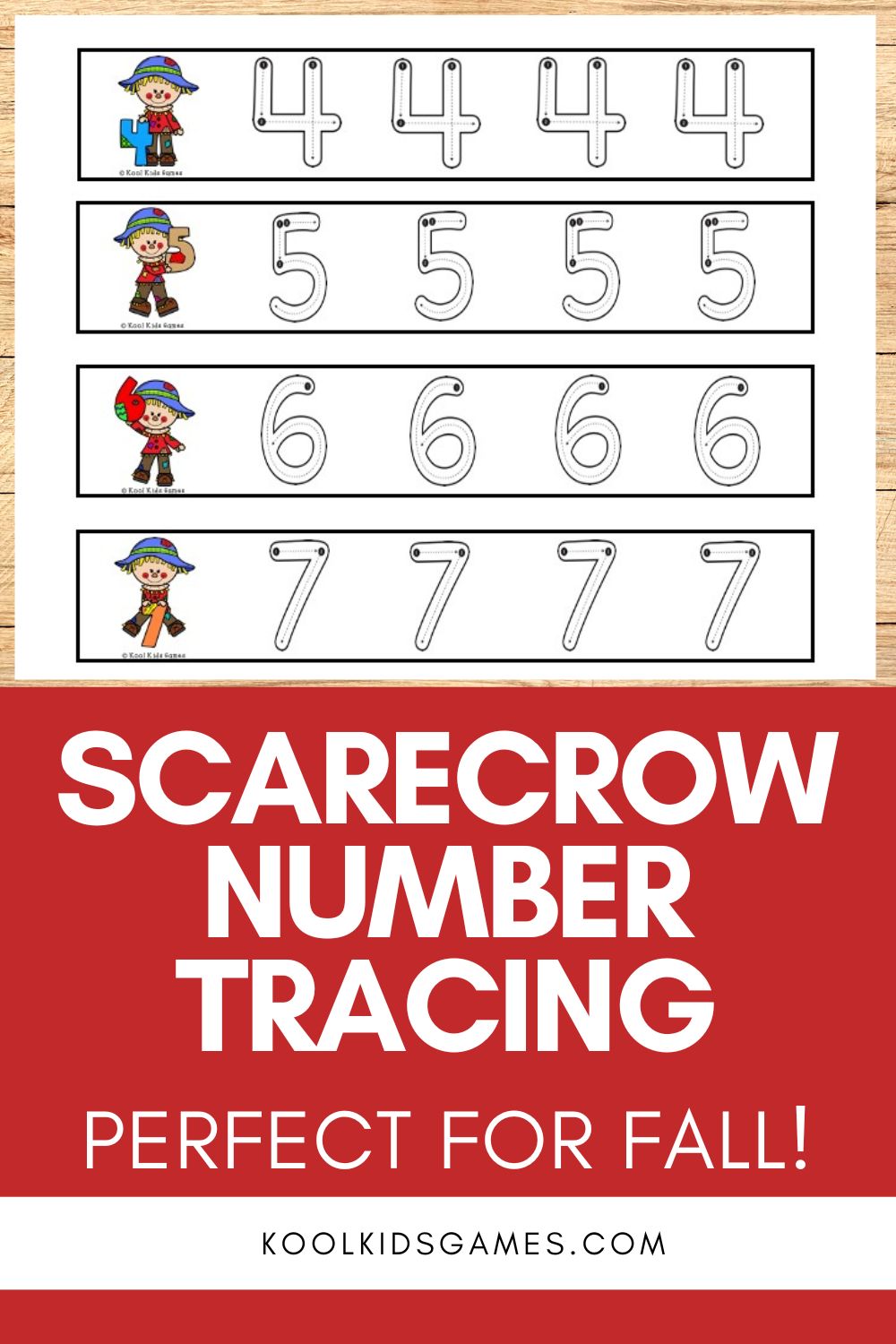 Looking for fall themed number practice? These scarecrow number tracing strips will get your students tracing numbers 0 to 10 really quickly and easily!