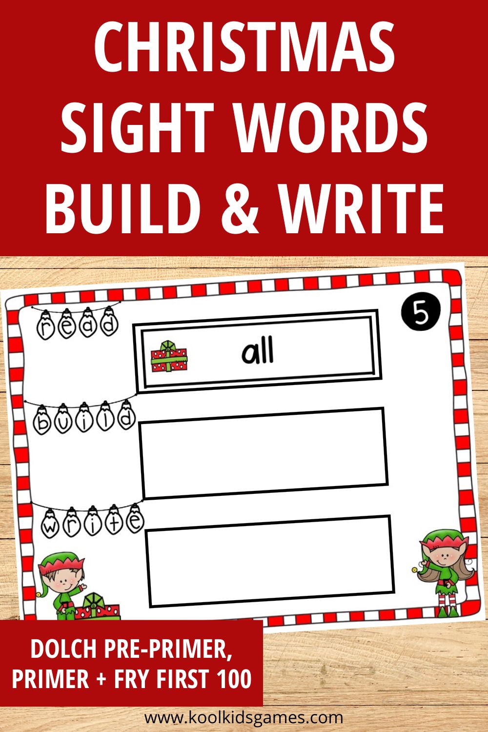 This completely updated pack of Christmas Themed Centers for kindergarten math and literacy comes packed with activities to master number bonds, number sense, beginning sounds, reading CVC words, sight word building and more! Grab this packet to help you keep your students engaged this December now!