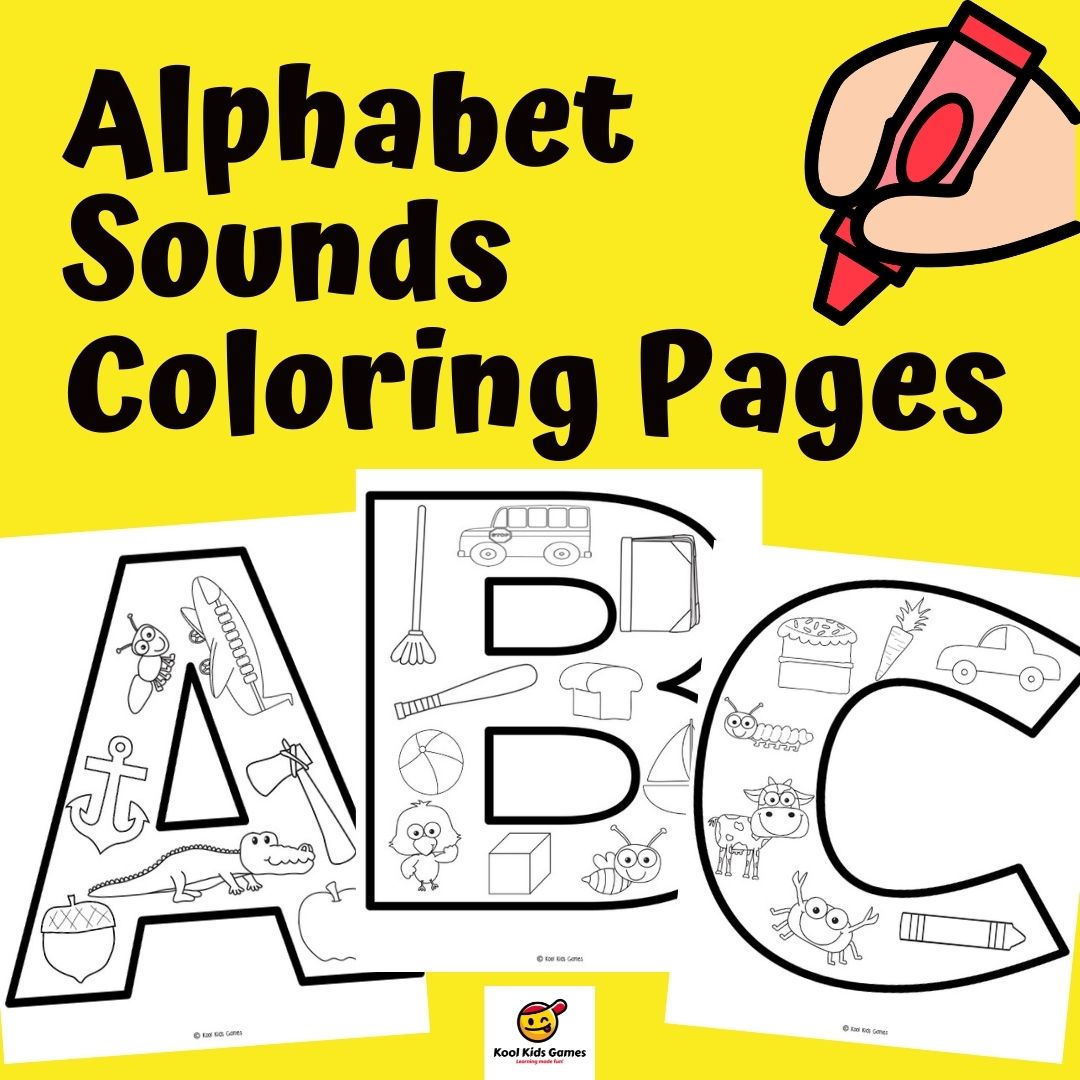 These alphabet beginning sound coloring pages have a variety of objects that begin with the letter shown tucked away. This means that as your students work on these free abc coloring sheets, you get some excellent fine motor skills practice as well as discussions about beginning sounds in common words.