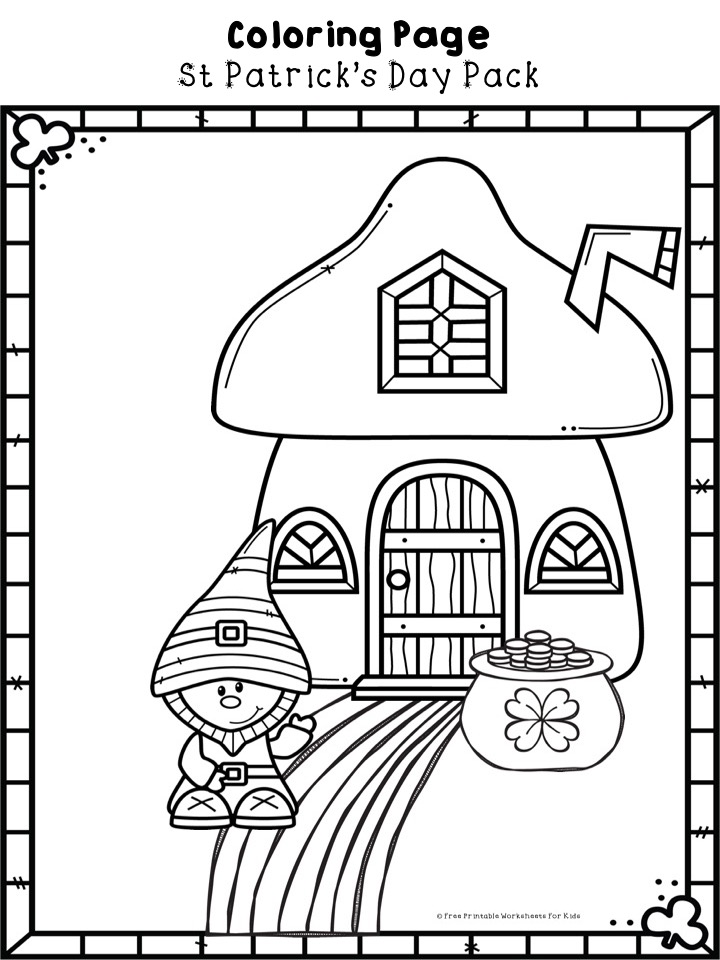 50 pages of free St Patrick’s Day themed printable worksheets for kids. Includes a variety of literacy, math and fine motor activities.