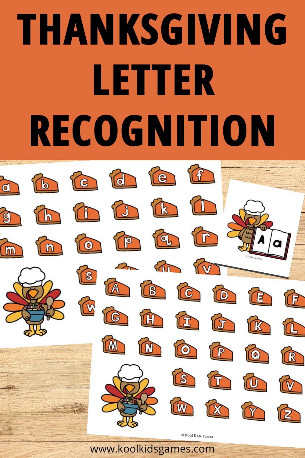 This Turkey Alphabet Pie Pick and Color will be one your new favorite letter recognition games for kindergarten! Students can work with either capital or lowercase letters and you can set it up as a pick and color or pick and cover turkey letter identification center. Add this freebie to your kindergarten Thanksgiving activities plan today!