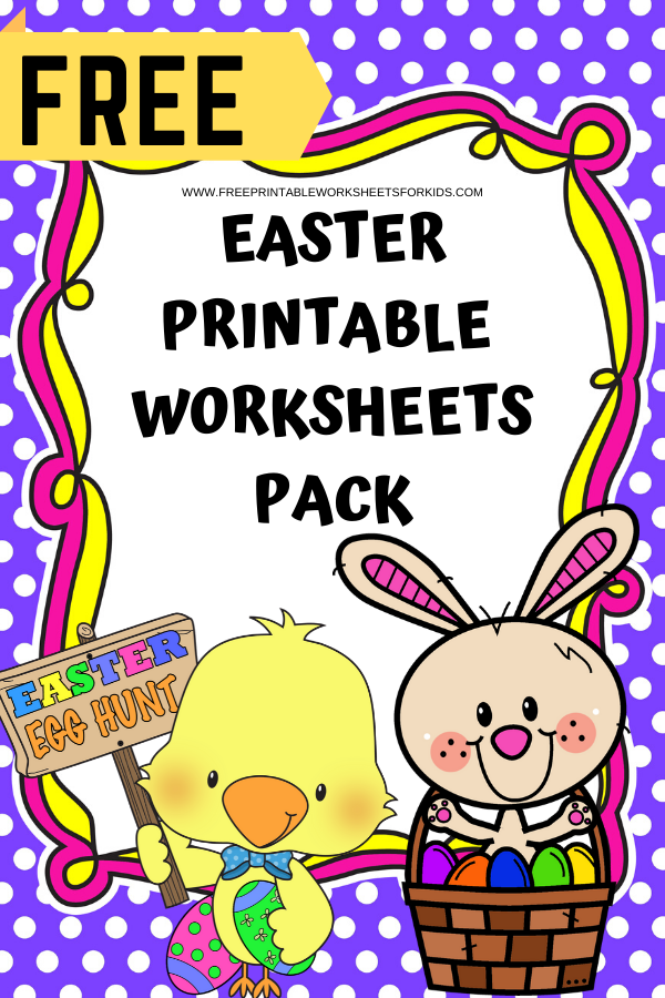 50 pages of free Easter themed printable worksheets for kids. Includes a variety of literacy, math and fine motor activities.