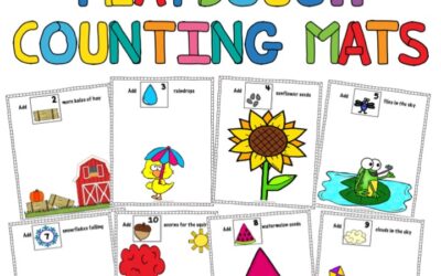 40 Seasonal Playdough Counting Mats for Year-Long Counting Practice!