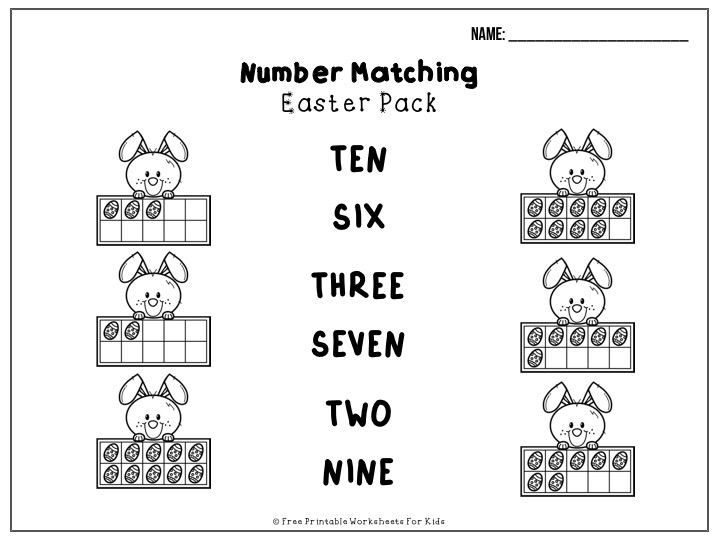 50 pages of free Easter themed printable worksheets for kids. Includes a variety of literacy, math and fine motor activities.