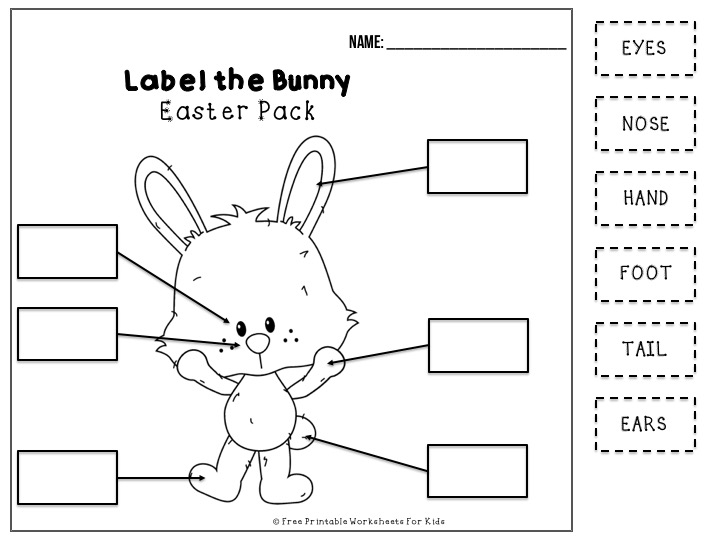 50 pages of free Easter themed printable worksheets for kids. Includes a variety of literacy, math and fine motor activities.