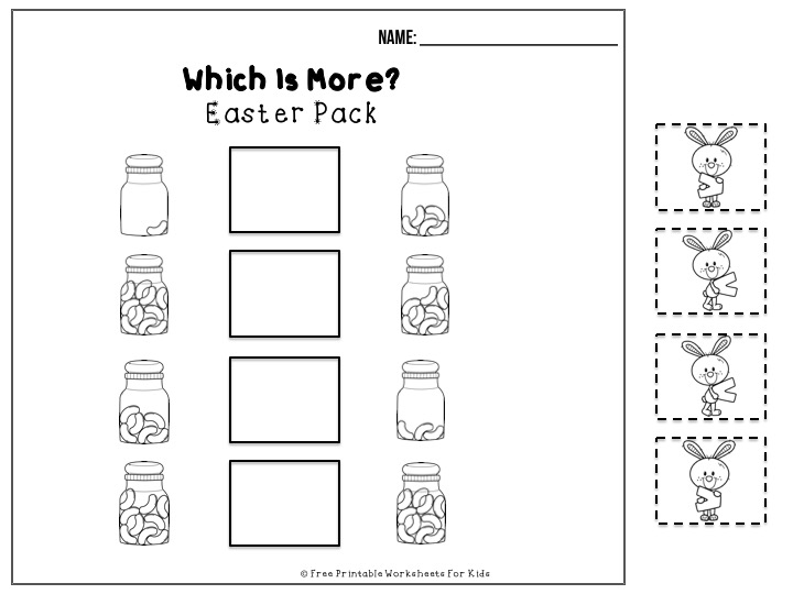 50 pages of free Easter themed printable worksheets for kids. Includes a variety of literacy, math and fine motor activities.