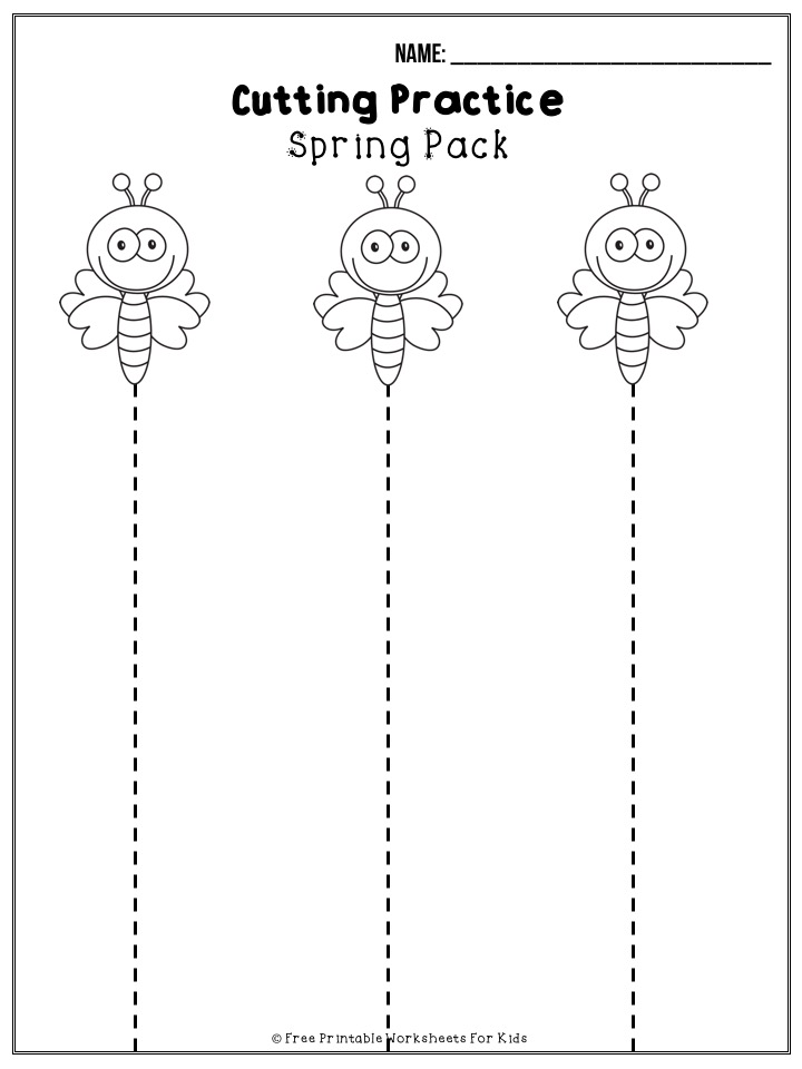 50 pages of free Spring themed printable worksheets for kids. Includes a variety of literacy, math and fine motor activities. Bring on the flower, frog and flying bugs fun!