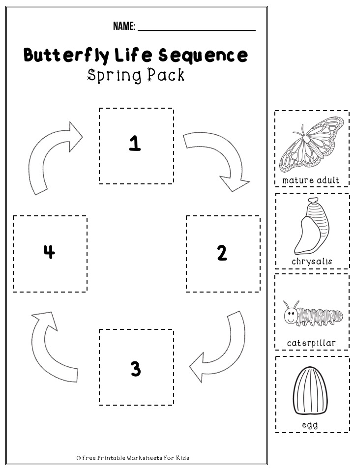 50 pages of free Spring themed printable worksheets for kids. Includes a variety of literacy, math and fine motor activities. Bring on the flower, frog and flying bugs fun!