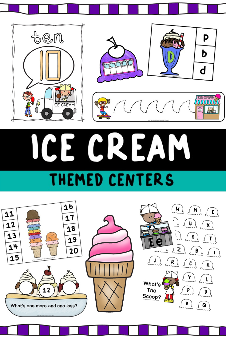 This pack of 10 ice-cream themed literacy and math centers is sure to get your kids excited for summer! They're so easy to prep and super fun to play!