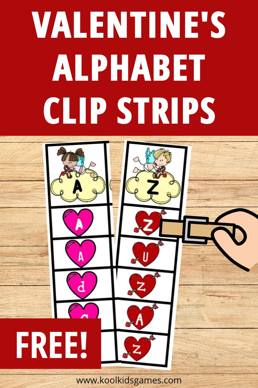 Looking for upper and lowercase letter activities? Download these Valentines Alphabet Clip Strips and it'll become the favorite Valentines Day literacy center of your students!