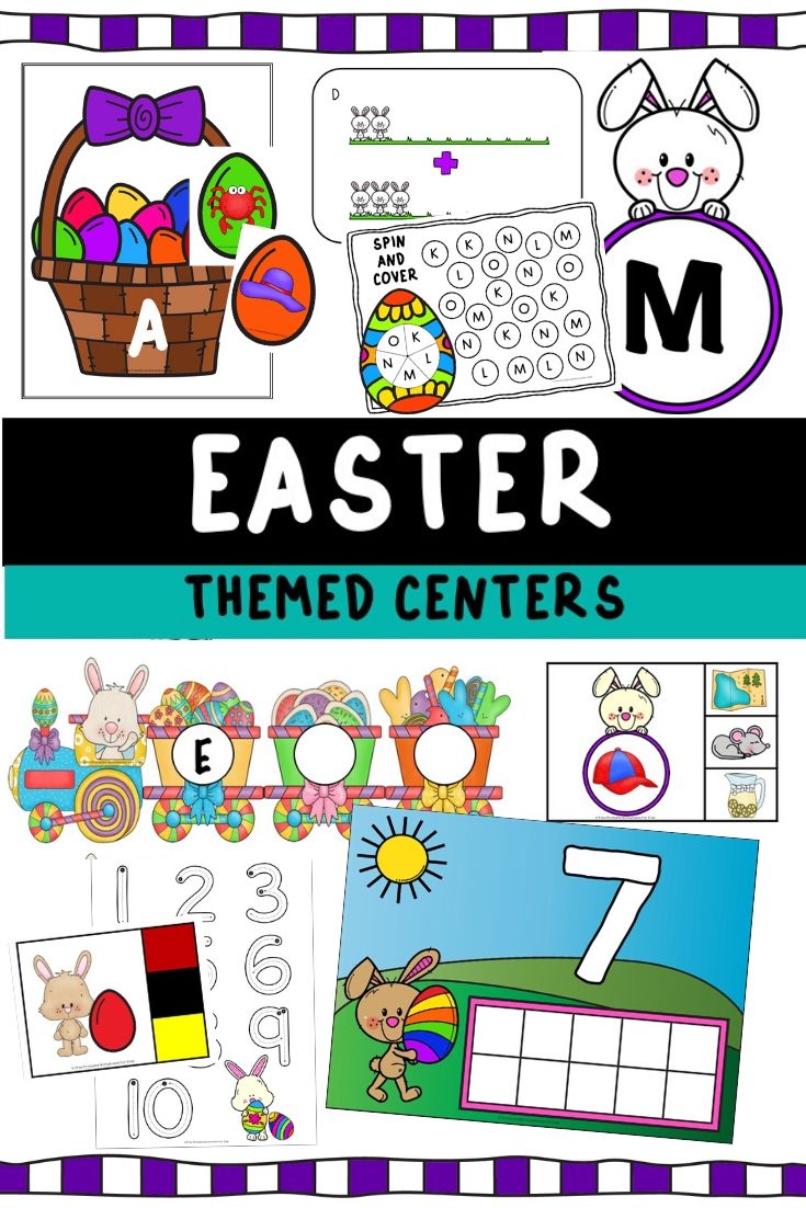 Kids will enjoy learning all about Easter while improving various literacy and math skills with this easy-prep pack of 10 centers. They're so much fun that your preschoolers and kindergarteners might even put their chocolate eggs down!