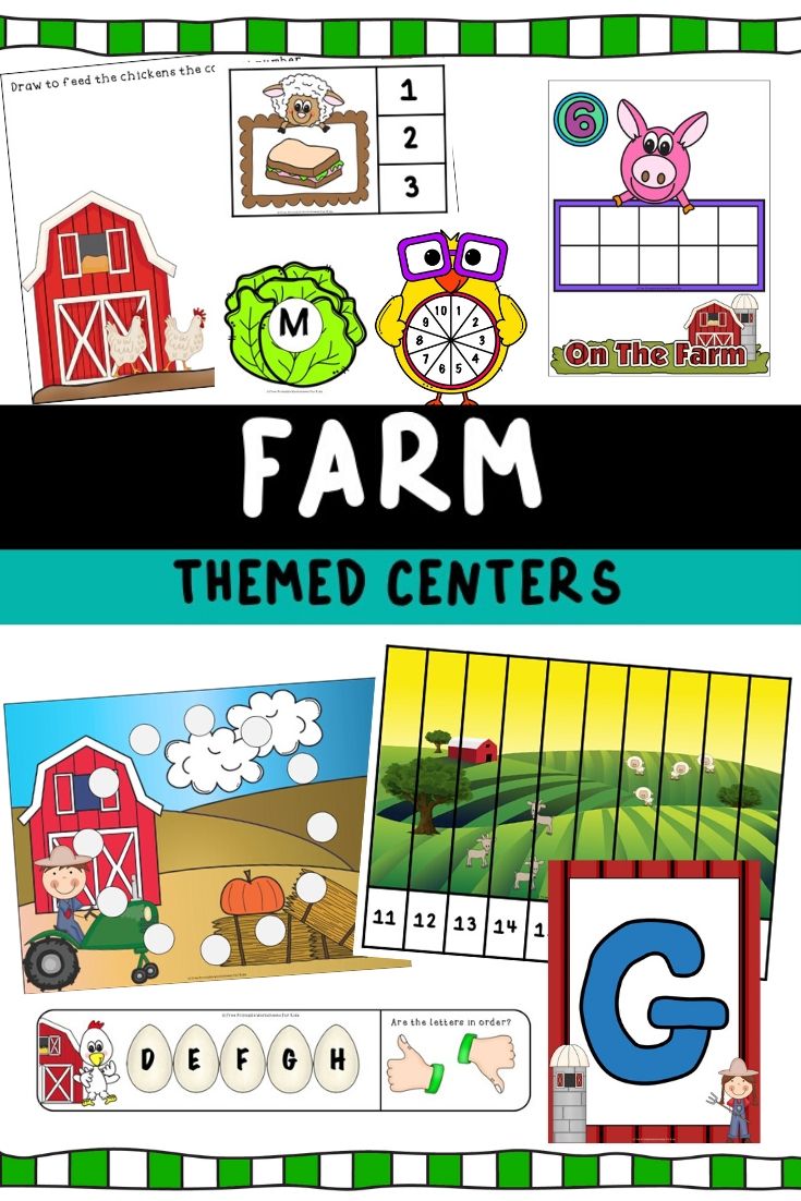 Are you ready for some farm fun? These 10 simple literacy and math centers will have kids clucking with excitement and asking for moo-re!