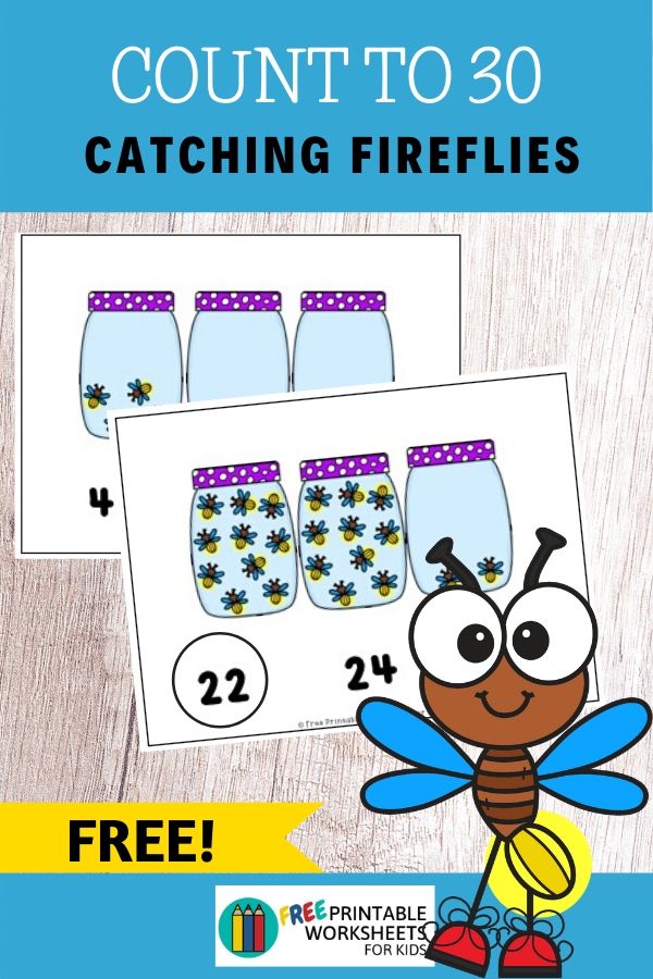 Kids will love counting these fireflies! This math activity is perfect for preschool, kindergarten and homeschooling or for busy parents looking for something their little one can do independently. So easy to prep - just print and play!