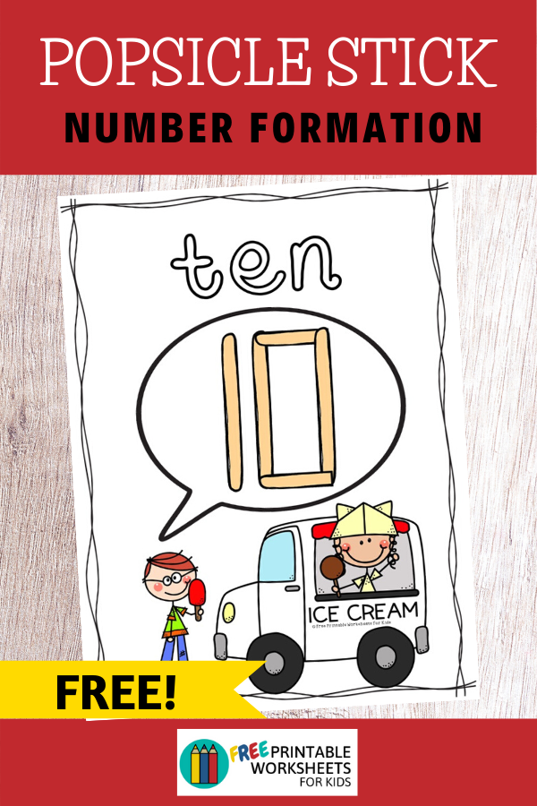 Looking for a new ice cream theme preschool activity? These number formation mats 1-10 are a perfect summer theme math center! Just grab some popsicle sticks and some craft velcro dots to get started.