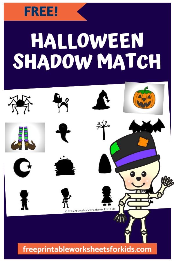 Preschoolers need visual discrimination and matching skills in order to differentiate between the letters and numbers and to be able to classify objects. This Halloween shadow matching game develops these early literacy and math skills. It's easy to prepare and makes a great quiet time activity.