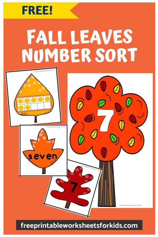 Autumn is approaching and the leaves are falling to the ground. In this printable game, kids will help to sort out the leaves and find which numbered tree they came from. It's a fun way to practice number recognition, reading number words and count with ten frames.