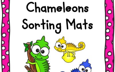 Rainbow Chameleon Color Sorting Activity