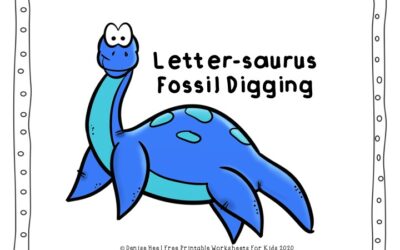 Letter-saurus Fossil Digging