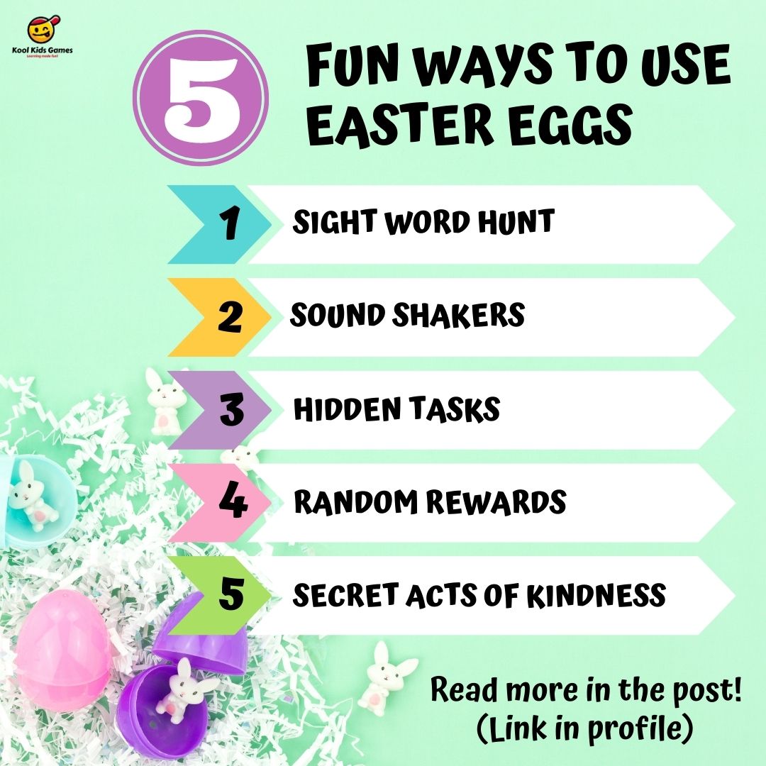 This bumper guide of Easter activities uses plastic Easter eggs in a range of creative ways. Download a free Easter Bunny Sight Words printable and learn other ways to use them in your classroom.