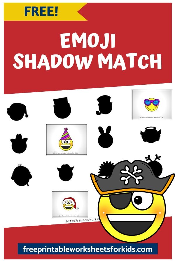 This emoji shadow matching game develops an important early literacy and math skill called visual discrimination. Preschoolers need visual discrimination and matching skills so that they can differentiate between the letters and numbers as well as classify objects. It makes a great file folder activity for early finishers in class.