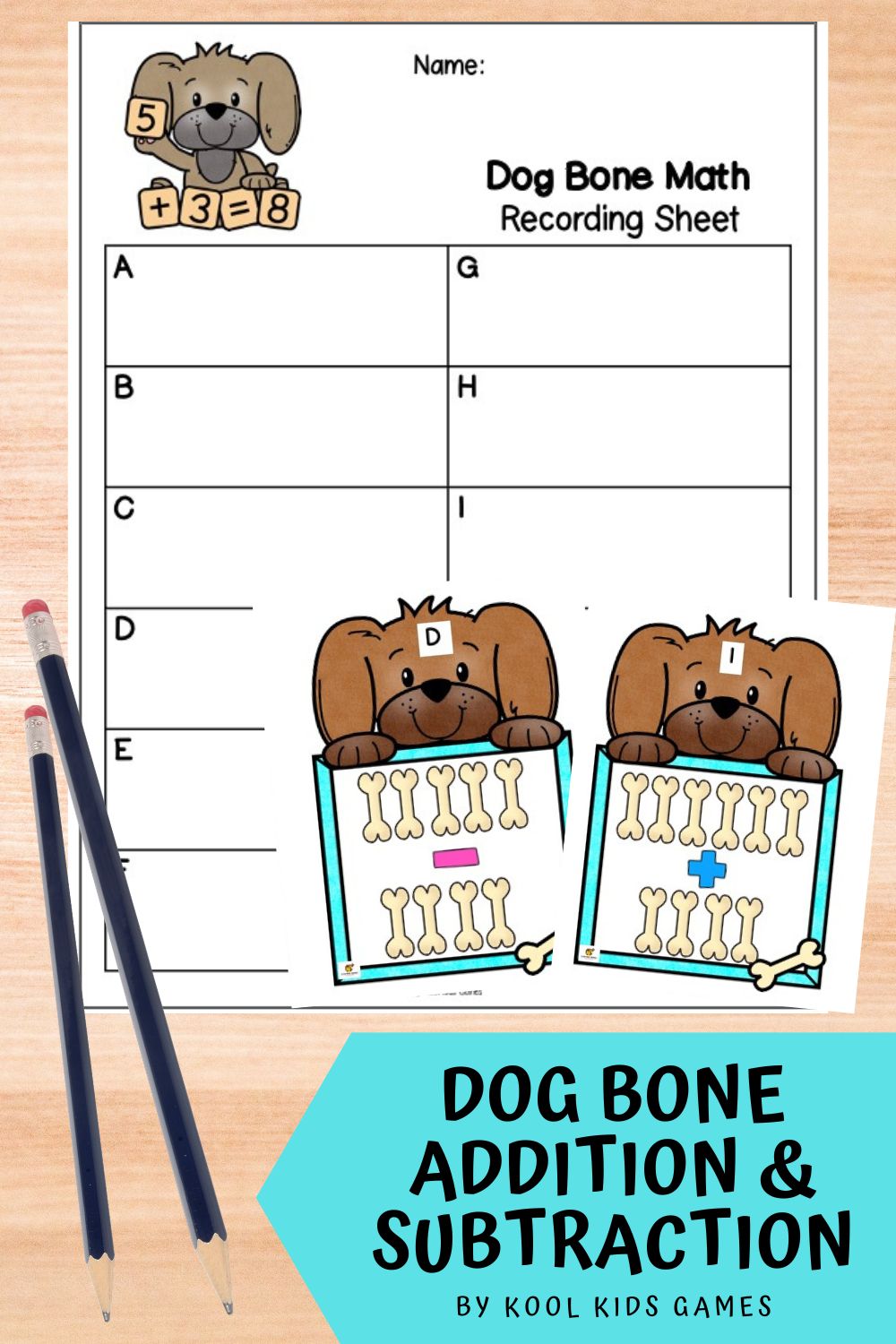 Whether it's a pets classroom theme or a nursery rhyme theme you're planning, this Dog Bone Math Game is a great one to have handy. The dog bone counting cards make learning addition and subtraction number sentences more fun!