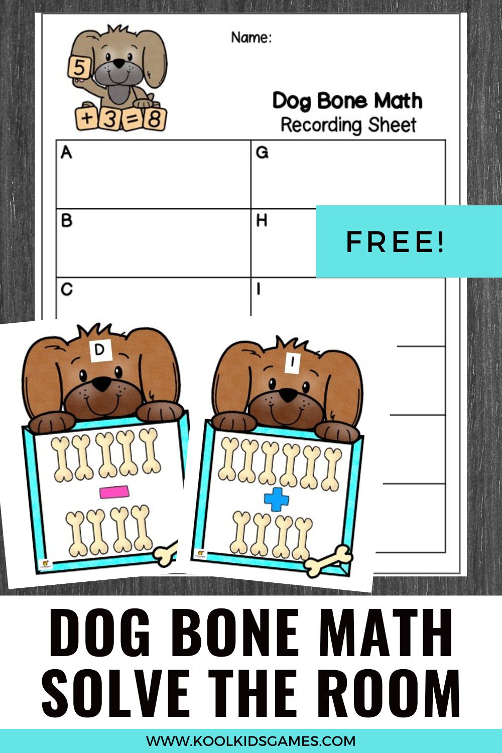 Whether it's a pets classroom theme or a nursery rhyme theme you're planning, this Dog Bone Math Game is a great one to have handy. The dog bone counting cards make learning addition and subtraction number sentences more fun!