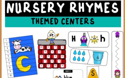 Nursery Rhymes Themed Literacy and Math Centers