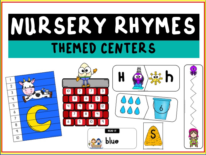 Fun Nursery Rhymes Printables for Preschool and Kindergarten | Nursery Rhyme Themed Games | Hands On Homeschool Activities | Kids Classroom Center Ideas and Worksheets #FreePrintableWorksheetsForKids #songs #nurseryrhymes #humptydumpty #littlemissmuffet #heydiddlediddle #baabaablacksheep #incywincyspider #jackandjill #patacake #littleboyblue