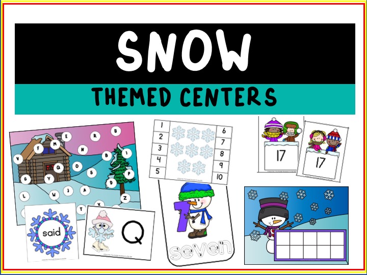 Fun Winter Printables for Preschool and Kindergarten | Snow Themed Games | Hands On Math Homeschool Activities | Kids Classroom Literacy Center Ideas and Worksheets #FreePrintableWorksheetsForKids #snow #snowflake #snowman #winter