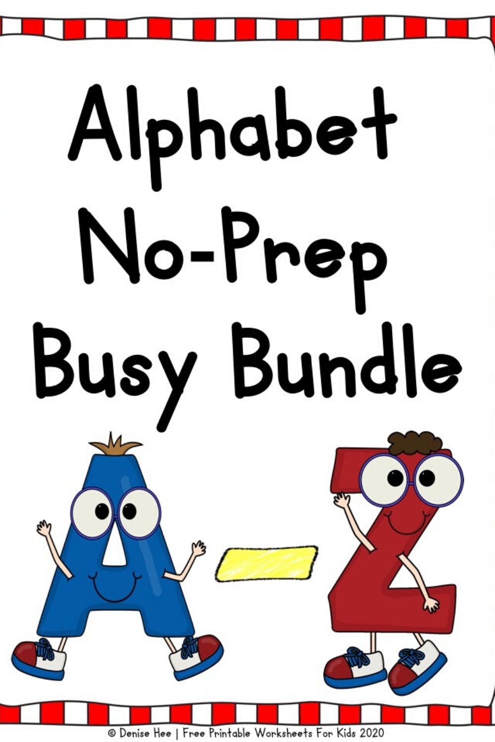 600+ pages of alphabet activities including playdough mats, handwriting practice, latter recognition, letter case sorting, do-a-dot, q tip painting, drawing, punch cards, beginning sound clip cards, etc. Teach your preschooler the letters and their sounds with this fun pack.