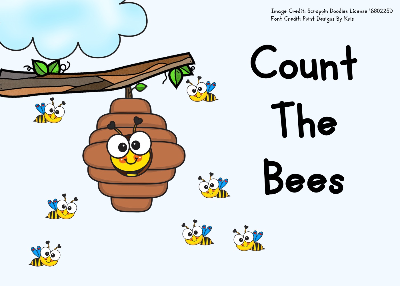 Count The Bees 1-10