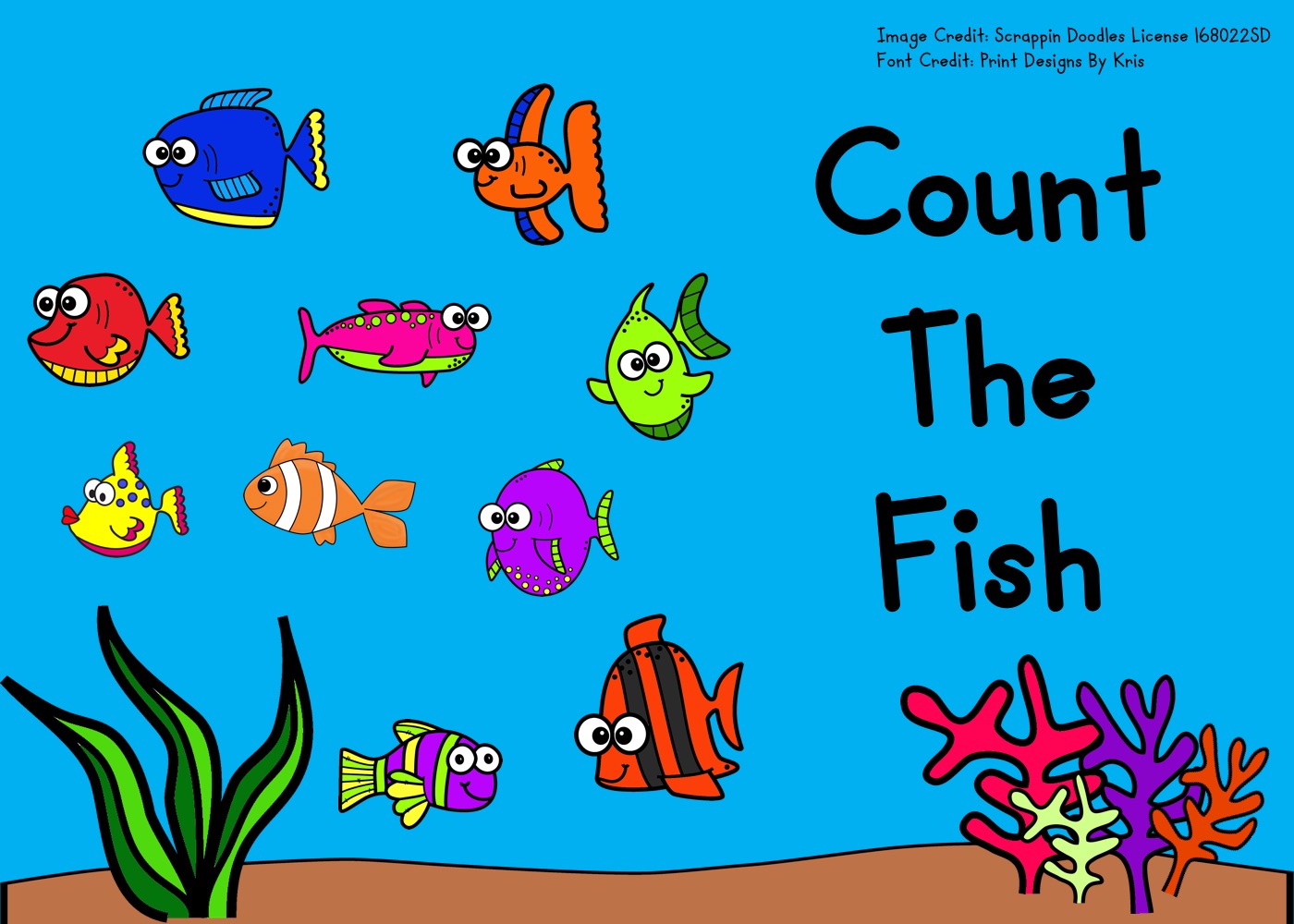 Count The Fish 1-10