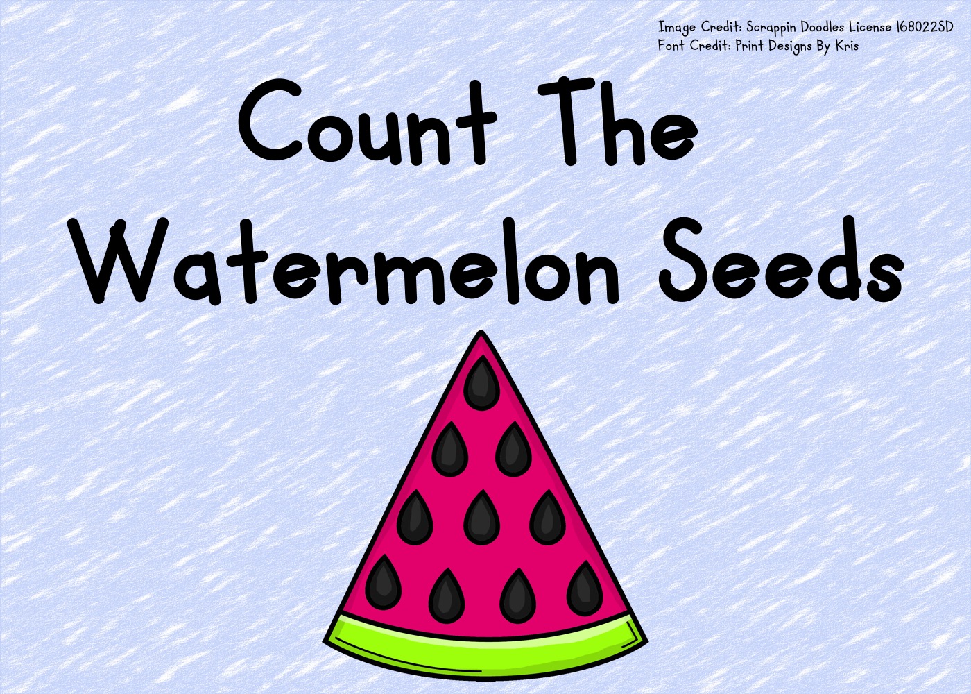 Count The Watermelon Seeds 1-10